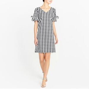 J Crew ruffle sleeve shift dress